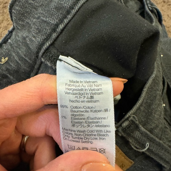 2 FOR $20 Madewell Jeans The Perfect Vintage Charcoal Wash Denim 28 *stain - Picture 7 of 11